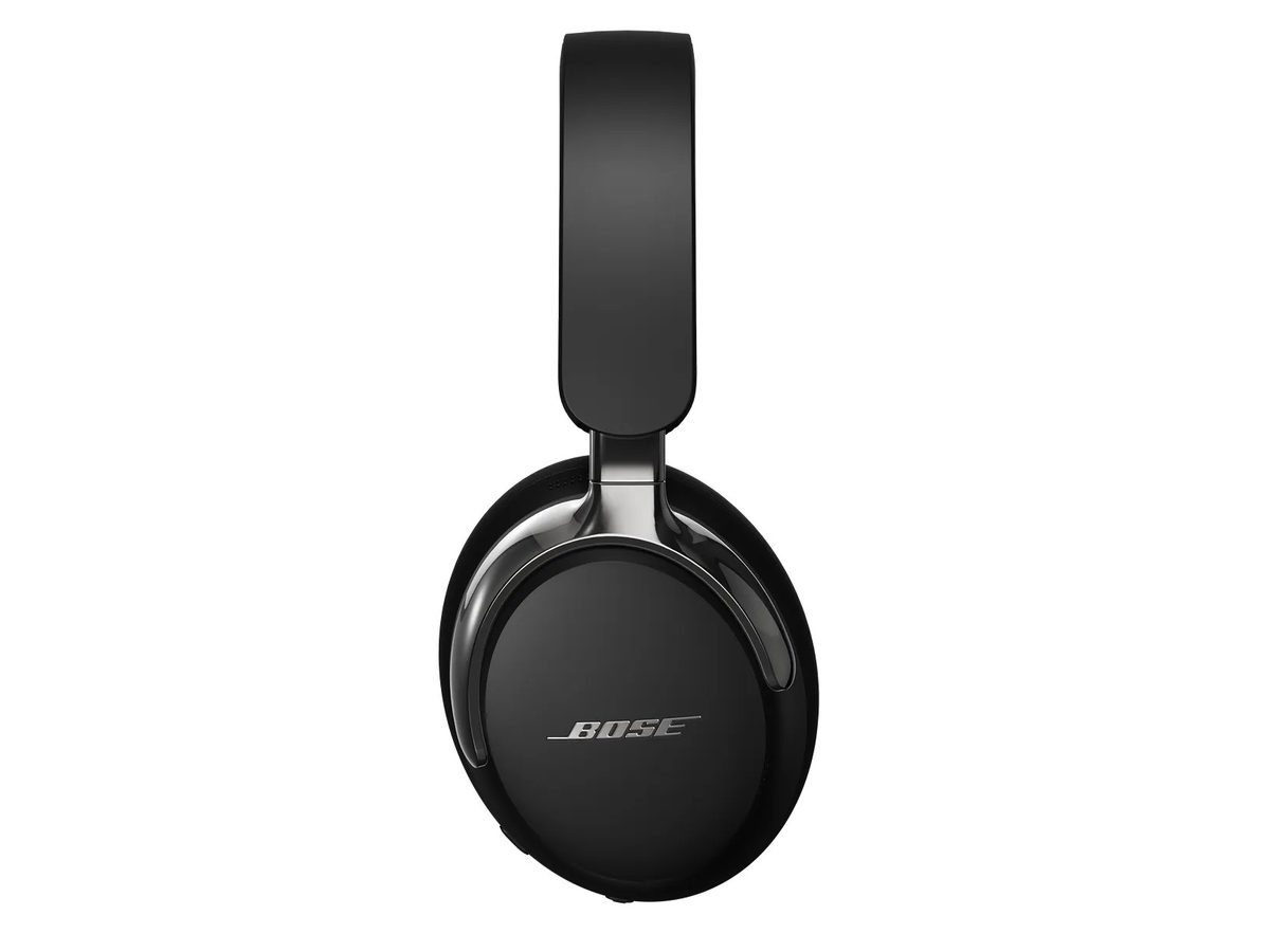 Bose QuietComfort Ultra Headphones (2nd Gen) in black, side view